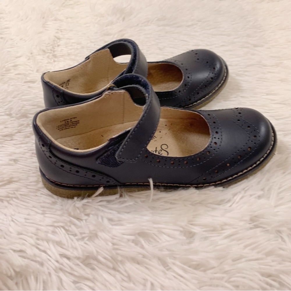 FootMates girl's size 13.5 Medium Mary Jane Dress‎ Shoes in navy blue